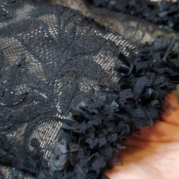 VINTAGE Blutique Black Beaded Jacket - Picture 9 of 11